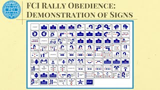 FCI Rally Obedience - Demo of Signs