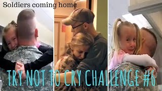 TRY NOT TO CRY CHALLENGE #6, Soldiers coming home