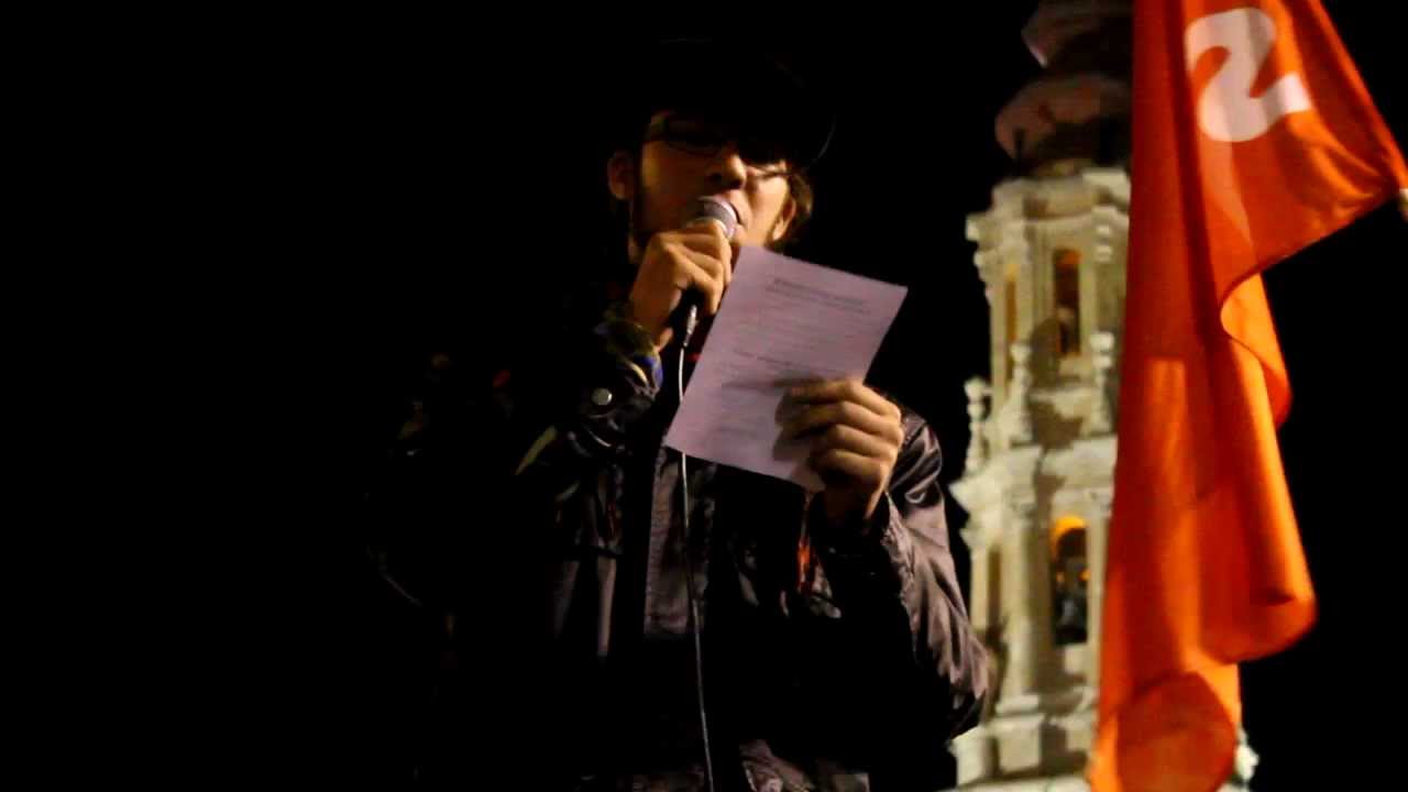 14N Plaza del Pilar, Zaragoza - Jorge, estudiante de Medias y militante de No Pasarán contraindicated