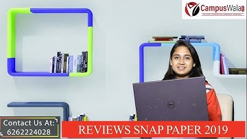 SNAP 2019 Exam Analysis |  Sectional Cut-off