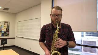 Ferling Etude No. 20 || James Barger, Saxophone