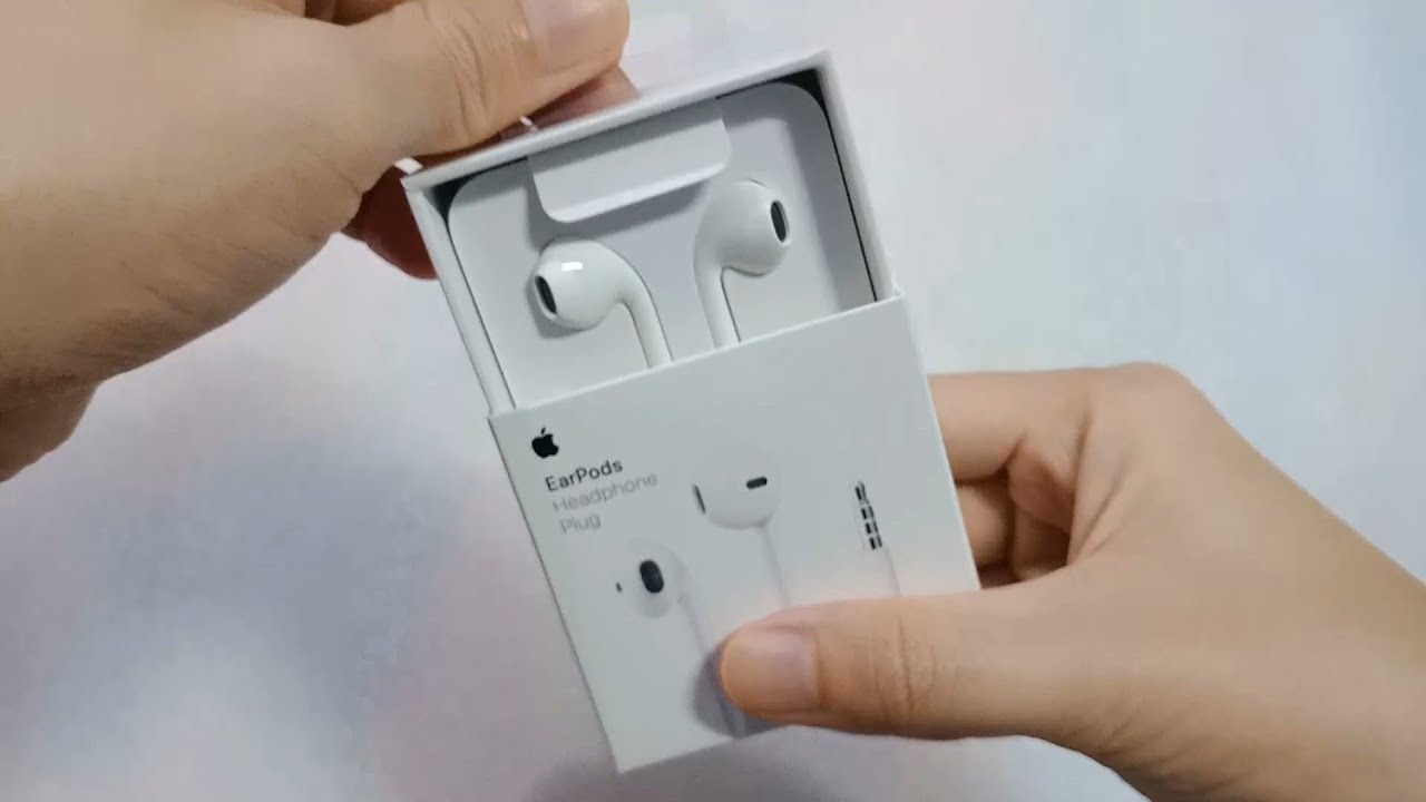 หู ฟัง ของ แท้  Update 2022  แกะกล่อง หูฟัง iphone ไอโฟน แท้ 3.5  Apple EarPods