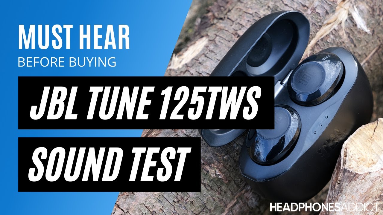 JBL Tune 125TWS Sound Quality Test - HeadphonesAddict - YouTube