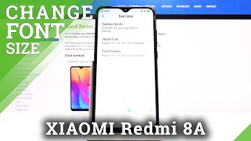 How to Adjust Font Size on XIAOMI Redmi 8A – Change Font Size