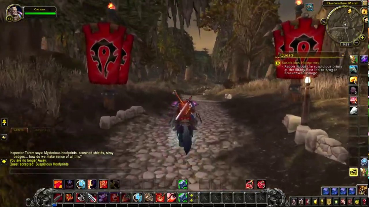 World of Warcraft - Horde Quest Guide - Suspicious Hoofprints