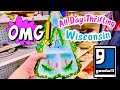 Goodwill thrifting  finding vintage treasure in wisconsin 4 thrift stores 1 day shop with me haul