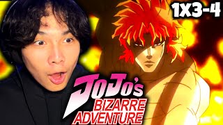 From HATER to LOVER, Reacting to "Jojo's Bizarre Adventure" (FIRST TIME) | 1x3-4