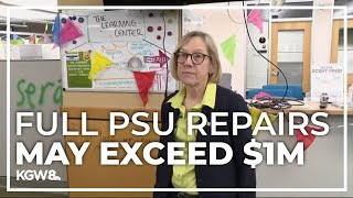 Portland State University president details roughly $750K damage costs of library