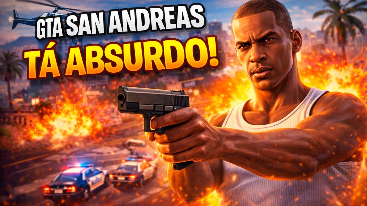 GTA San Andreas Remastered TÁ ABSURDO! 😱🔥