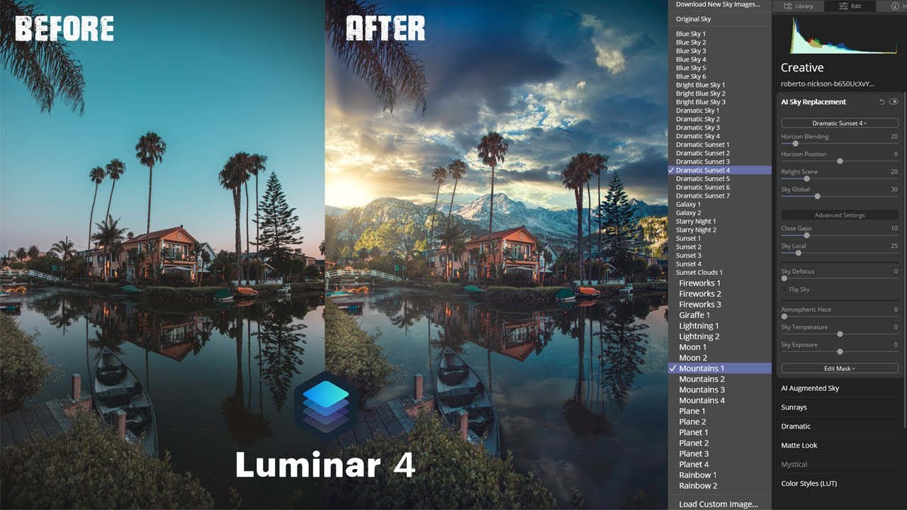 luminar sky packs