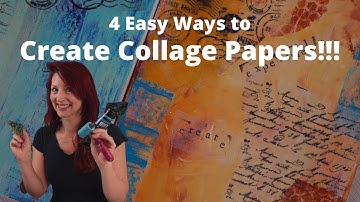 Create Your own Collage Paper for Mixed Media!!!