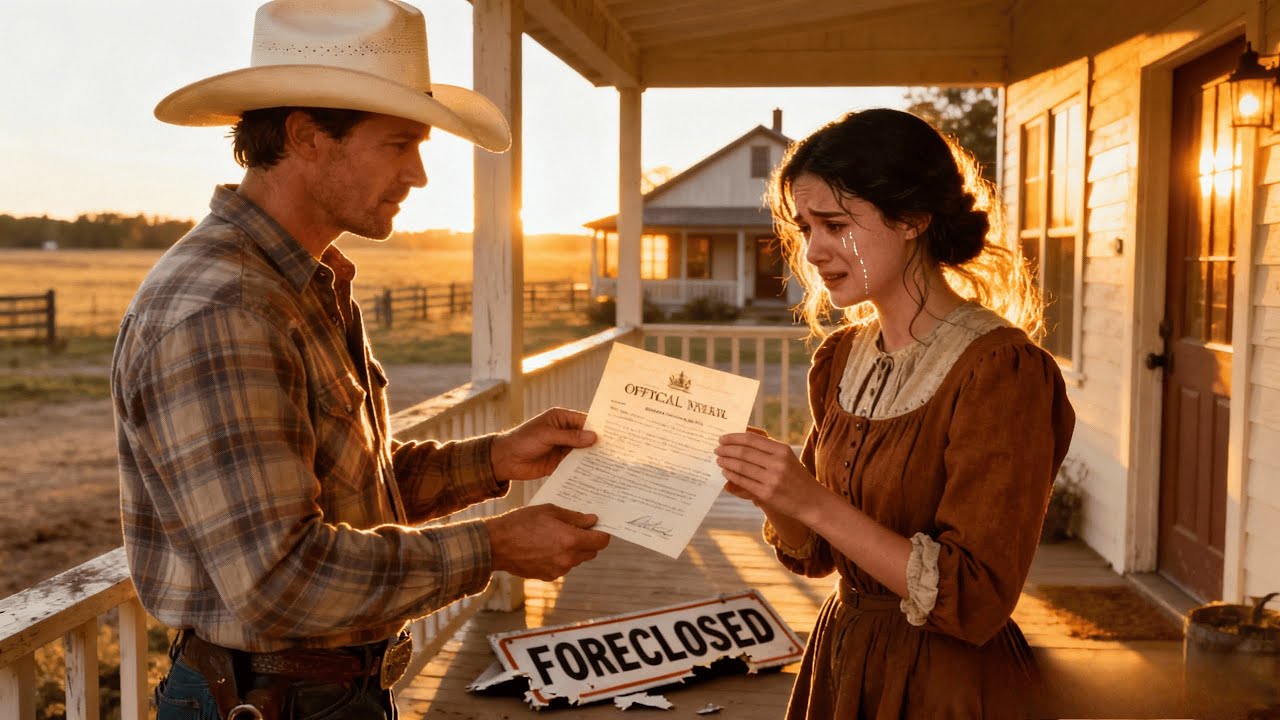 The Bank Was Foreclosing On Her Ranch, A Mysterious Cowboy Paid Her Debt—Asked Nothing Back