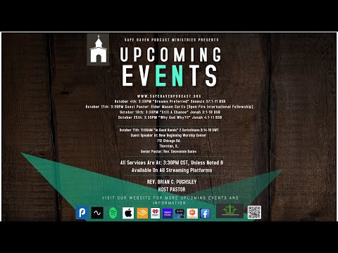 Safe Haven Podcast Ministries Month Of October 2026