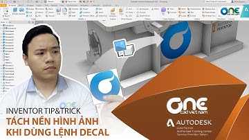 OneCADVN | Inventor Professional Tip& Trick | Tách nền hình ảnh khi dùng lệnh Decal
