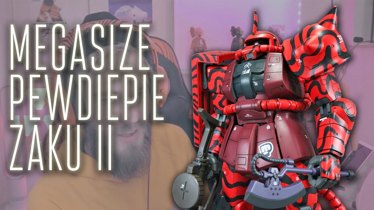 Vant til Miljøvenlig I 1519 - MegaSize PewDiePie Custom Zaku II - YouTube