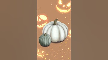 Draw Halloween Pumpkins with iPad Procreate #shorts
