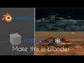 North Pole Day vs Night in Blender ❄️ Crazy Difference !🌄🌌 How To Make a Scene In Blander !