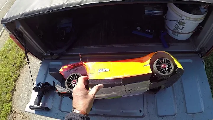 Arrma Infraction 125 mph rear tire blow out.