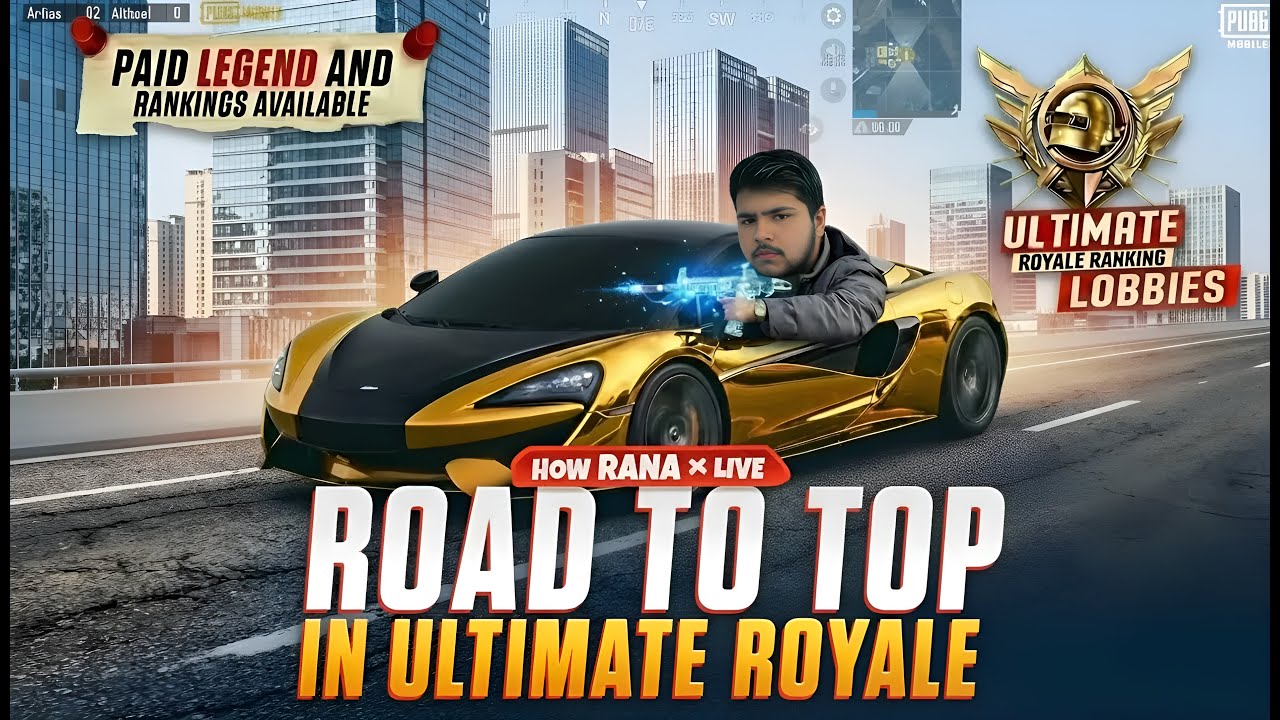 Road to top 10 Ultimate Royal 🔥 CHALLENGE 🎆 | PUBG Mobile | HOW RANA x ...