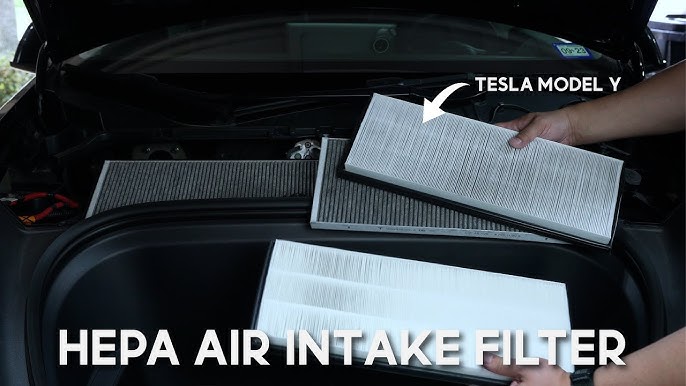 Tesla Model Y - Changing Air Filter to Get Rid of Smells 