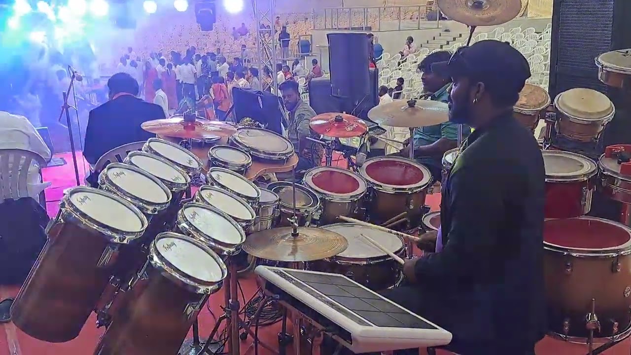 emildrummer playing drums for yae unnaithane instrumental music 