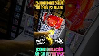 ¡El Monitor ULTRA WHITE Definitivo! 🤯 4K 144Hz IPS Setup ARGB Brutal #pcgamer #setupgamer #hardware