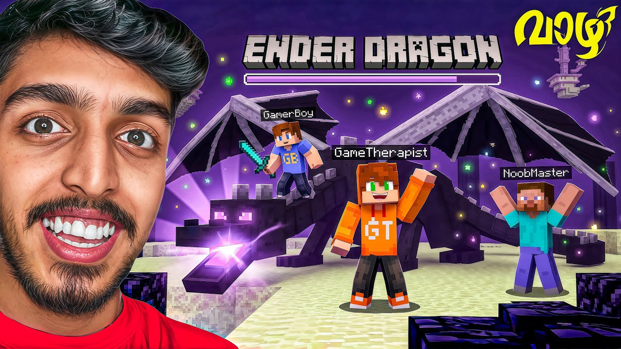 We Entered THE END and Defeated the ENDER DRAGON in Minecraft!😱