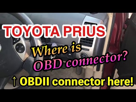 Where to find OBD2 connector for Toyota Prius to put ELM327 diagnose adapter