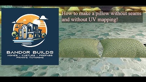How to make a pillow in Blender, texture it in Substance Painter without UVmapping it - no SEAMS!!