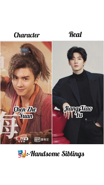 Handsome Siblings || C-Drama || Character vs Real pic #youtube #shorts #reels #cdrama #chenzheyuan