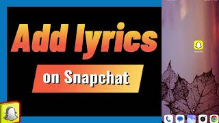 How to Add Lyrics on Snapchat (2024) screenshot 4