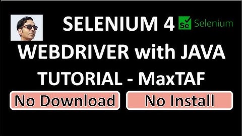 Selenium WebDriver | Selenium Java | Selenium Tutorial for Beginners | Selenium Java Tutorial MaxTAF