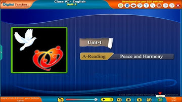 Peace and Harmony - Class 6 English, SSC | Digital Teacher