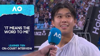 Learner Tien On-Court Interview Australian Open 2026 Fourth Round