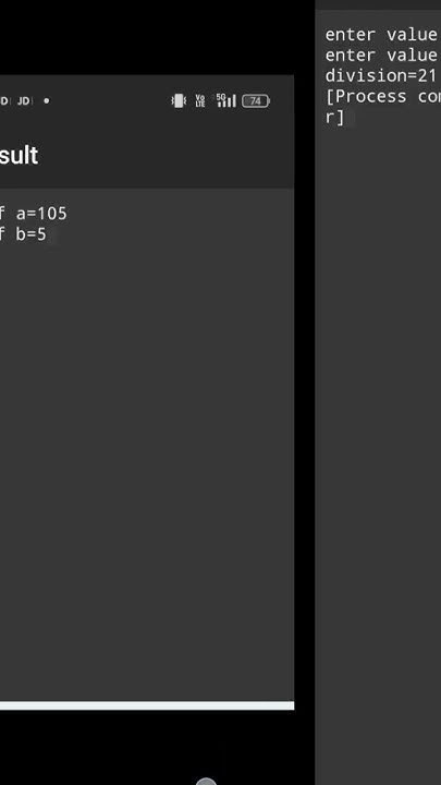 c program division #coding - YouTube