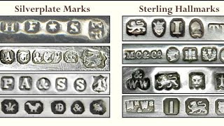 انتبه!!هده أنواع دمغات الفضة المطلية (المشلالة)...لا تقع في الفخ .how to identify silverplated marks