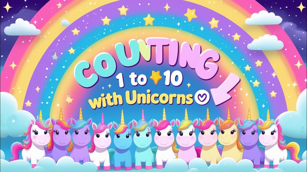 Counting 1 to 10 with Unicorns 🦄