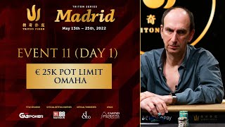 Triton Poker Madrid 2022 - Event #11 €25K Pot Limit Omaha - Day 1