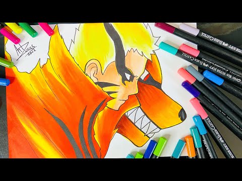 COMO DESENHAR Naruto Rikudou Sennin  How to Draw (Esboço e Pintura /  Sketch and painting) 