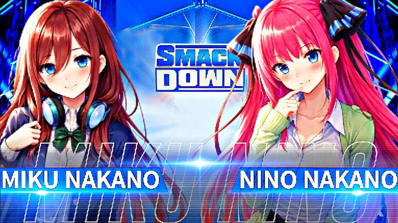 The Quintessential Quintuplets|Miku vs Nino|Singles Match|Wwe 2k23|