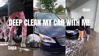DEEP CLEAN MY CAR WITH ME | self service car wash , five below , etc……..
