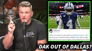 Pat McAfee Reacts To Dak Prescott's Brother Hinting He May Leave The Cowboys