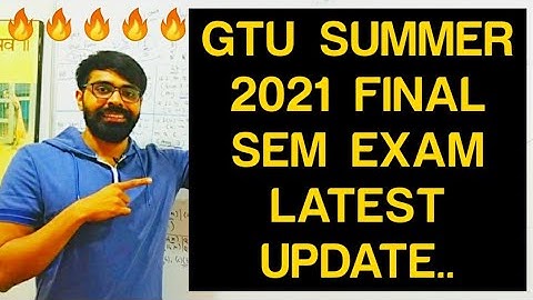 🔥 Breaking News 🔥GTU 8th Semester की Summer 2021 की Exam Online MCQ Mode मे हॉगि...