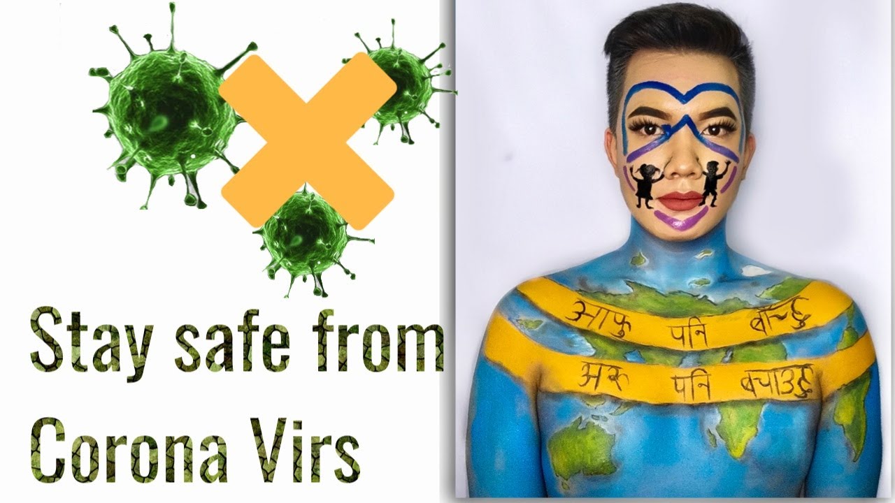 Stay Safe From Corona Virus| Nepali Makeup Tutorial | By Anish Tamang (divinish)