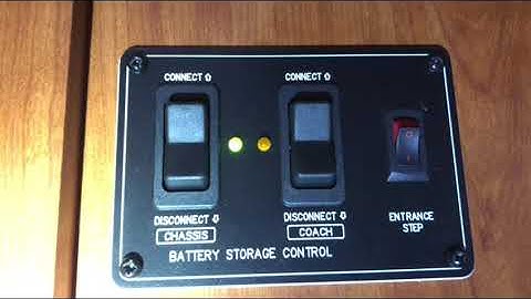 RV battery storage control switch