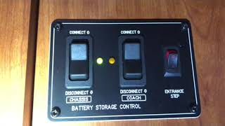 RV battery storage control switch