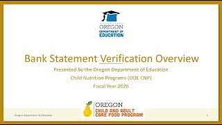 Bank Statement Verification Overview
