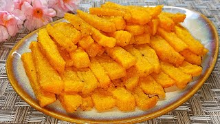 In the Pumpkin season, I cook delicious Pumpkin Sticks for children! Healthy Pumpkin Dish.