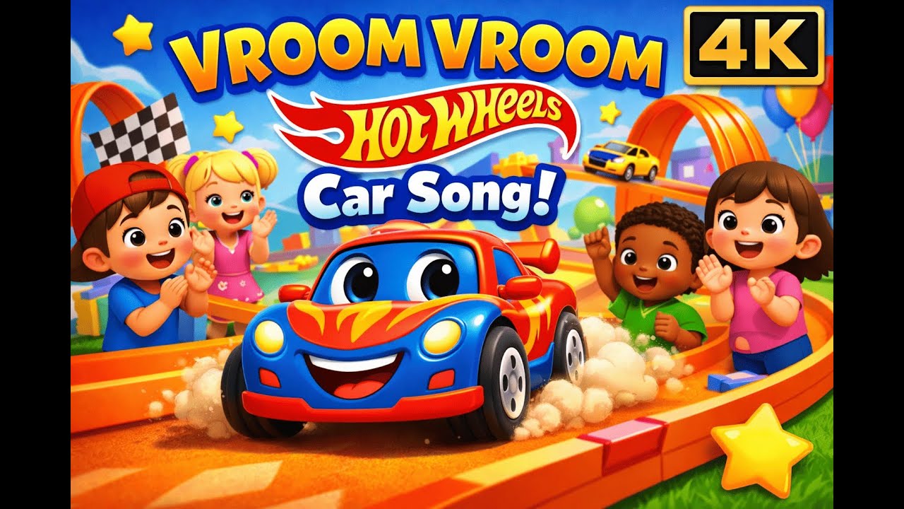 Hot Wheels Car Race Song | Little Dodo World 