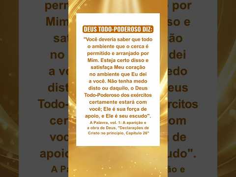 Acalme-se diante de Deus, leia Suas palavras